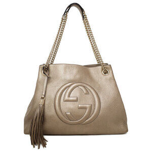 Gucci Soho Chain Tote pebbled leather Shoulder Bag